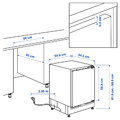 GENOMFRYSA Under counter freezer, IKEA 500 integrated, 91 l