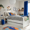 NATTHÄGER Duvet cover and pillowcase, black white/zebra, 150x200/50x60 cm