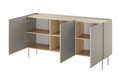 Three-Door Cabinet Desin 170, cashmere/nagano oak