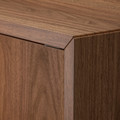 EKET Cabinet w 2 doors and 1 shelf, brown/walnut effect, 70x35x70 cm