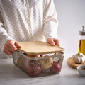 IKEA 365+ Lid, large rectangular/bamboo, 32x21 cm