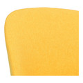 Upholstered Chair Cloe, yellow/chrome