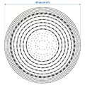 PENNFISK Place mat, natural/sedge handmade, 37 cm