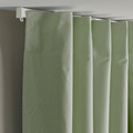 BENGTA Block-out curtain, 1 piece, green/with heading tape, 210x300 cm