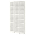 BILLY Bookcase, white, 120x28x237 cm