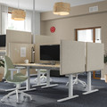 MITTZON Acoustic screen for desk, Gunnared beige, 90x72 cm