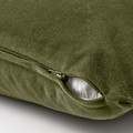 SANELA Cushion cover, olive-green, 50x50 cm