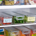 KLIPPKAKTUS Storage box for fridge, transparent, 32x10x8 cm