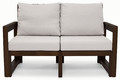 Outdoor Furniture Set Malta for 4 persons, dark brown/grey
