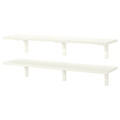 BERGSHULT / RAMSHULT Wall shelf combination, white, 120x30 cm
