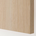 HASVIK Pair of sliding doors, white stained oak effect, 150x201 cm