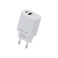 Beline Wall Charger EU Plug 20W USB-C + USB-A, white