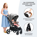 Kinderkraft Stroller Buggy Pushchair Grande Plus, pink, 0-22kg