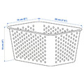 PLOGSVÄNG Storage basket, white, 15x20x10 cm