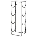SNÖSPIRA 4-bottle wine rack, black