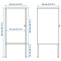 LIXHULT Cabinet, metal, anthracite, 35x60 cm