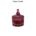 Scent Candle in Glass Bohemian, red
