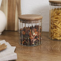 Glass Storage Jar with Acacia Lid 500ml