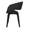 Chair Supernova, faux leather, black