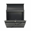 Modern Wall-Mount Letterbox, Anthracite, 370x370x105mm