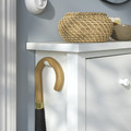 GULLABERG Shoe cabinet with 4 compartments, white, 105x22x107 cm