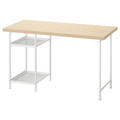 MITTCIRKEL / SPÄND Desk, lively pine effect/white, 120x60 cm