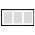 RÖDALM Frame for 3 picture, black, 81x40 cm
