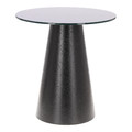 Coffee Table Soleilo 60cm, glass, round, black