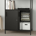 TROTTEN Cabinet with sliding doors, anthracite, 80x55x180 cm