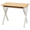 BOLLPOJKE Desk, pine/white, 90x55 cm