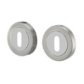 Door Escutcheon Colours, satin nickel/chrome