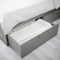 BRIMNES Bed frame with storage, grey/Luröy, 160x200 cm