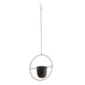 Hanging Plant Pot GoodHome, round, black