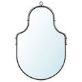 ÄNGABODA Mirror, black, 80x53 cm