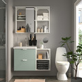 ENHET Bathroom, white/pale grey-green, 102x43x65 cm