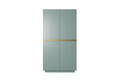 Wardrobe Nicole with Drawer Unit 100 cm, sage, gold handles