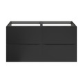 Goodhome Wall-mounted Basin Cabinet Imandra 120cm, matt black