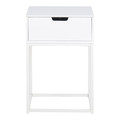 Nightstand Bedside Table Mitra, white