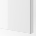 PAX / FARDAL/ÅHEIM Corner wardrobe, high-gloss white/mirror glass, 110/88x201 cm