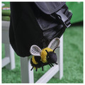 SKOGSDUVA Soft toy, mini-bumblebee/black yellow, 8 cm