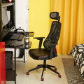 FREDDE / MATCHSPEL Gaming desk and chair, black