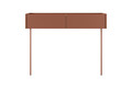 Console/Dressing Table Dresser with 2 Drawers Desin, ceramic red/nagano oak