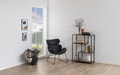 Armchair Cazar, faux leather, black