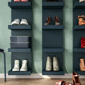 LACK Wall shelf unit, black-blue, 30x190 cm