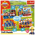 Trefl Children's Puzzle Helpful Fireman Sam 4in1 3+