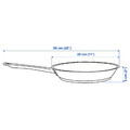OUMBÄRLIG Frying pan, non-stick coating/stainless steel copper-colour, 28 cm