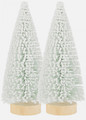 CRAFT WITH FUN Decorative Christmas Tree Figurines, 15 cm, Set of 2