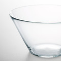 TRYGG Serving bowl, clear glass, 28 cm