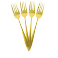 Cutlery Set Charbon 16pcs, light gold