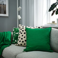 GURLI Cushion cover, green, 50x50 cm